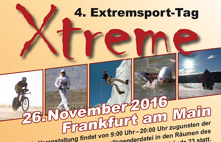 4. Extremsport-Tag Frankfurt: Extremsportler berichten für den guten Zweck